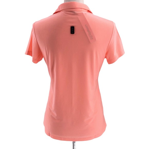 Jamie Sadock Simplicite NEW Womens Size Small Golf Polo Short Sleeve Quarter Zip - Picture 4 of 9